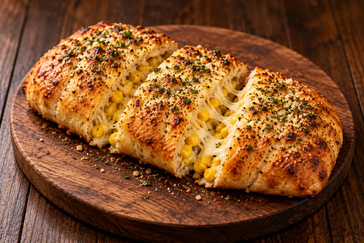Corn & Cheese Stuffed Bread